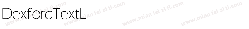 DexfordText Light字体转换